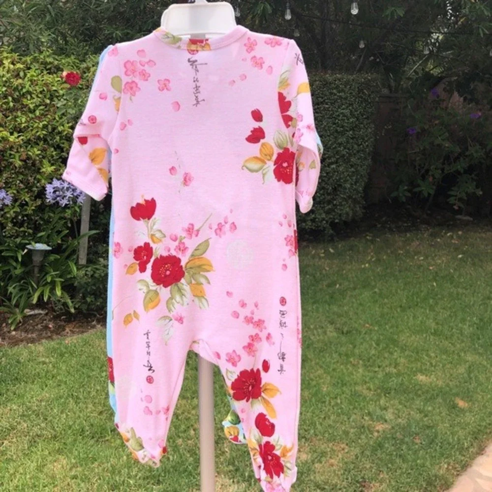 New 12 Months Mad Sky Footie‎ Pajamas Sleeper Baby Girls Infant Infants Floral